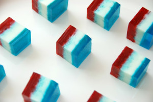 Kid friendly patriotic jello